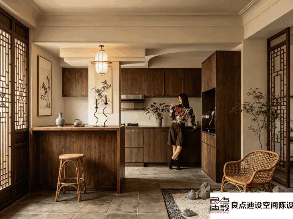 89㎡中式风两居室装修|把东方风雅揉进日常软装里✨